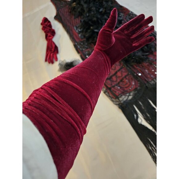 20s Gatsby Flapper Fringed Dress Complete Costume Halloween Stage Adult 14-16 L - Picture 6 of 10